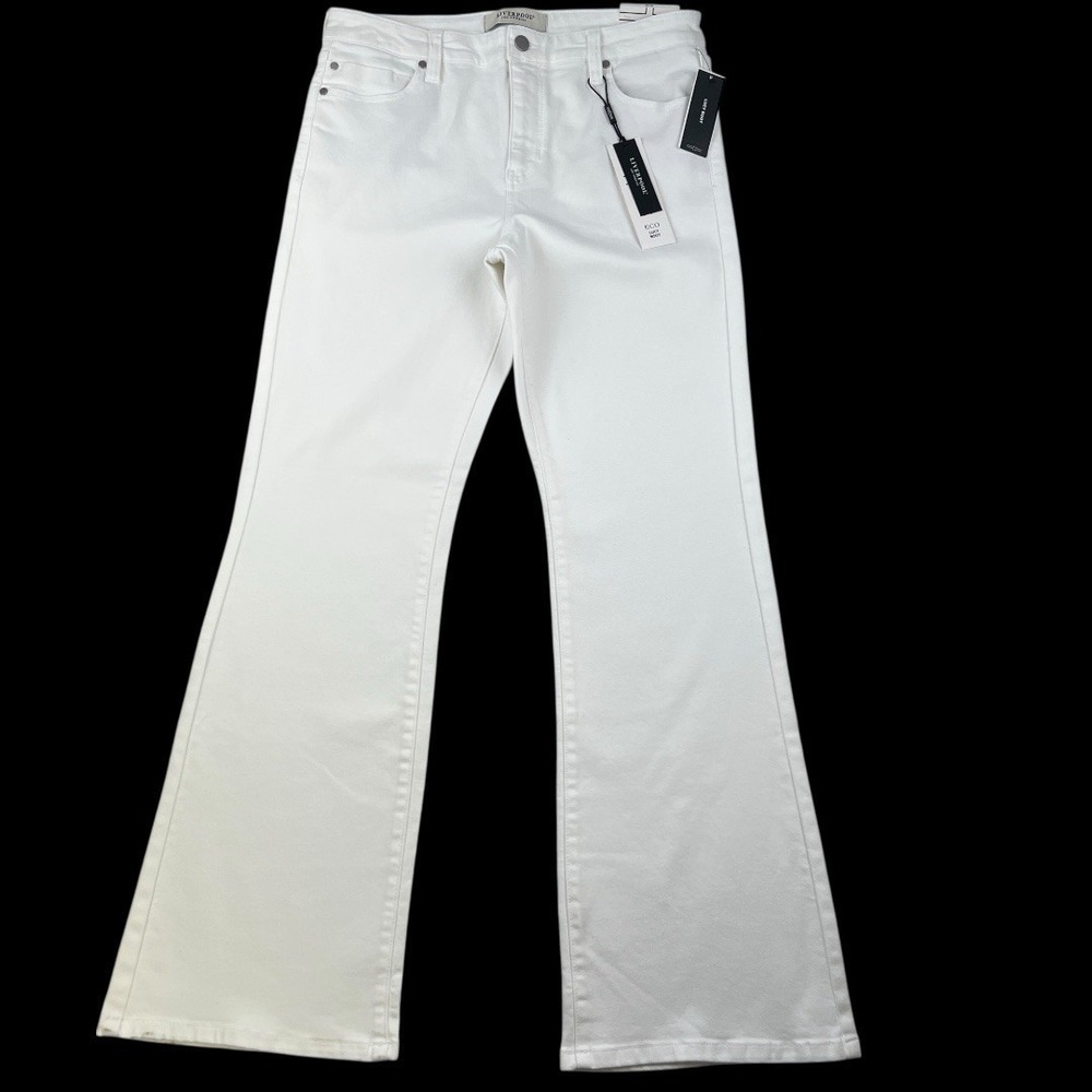 Liverpool Lucy Bootcut Jeans Women  12/31 Bone White Bootcut Stretch Denim ECO‎